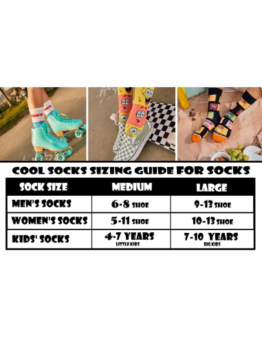 Calcetines Divertidos para Niños 7 Años Multicolor