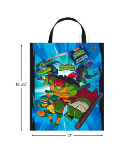 Bolsa de Plástico Tortugas Ninja Única 33x28 cm - 1 Pc 2