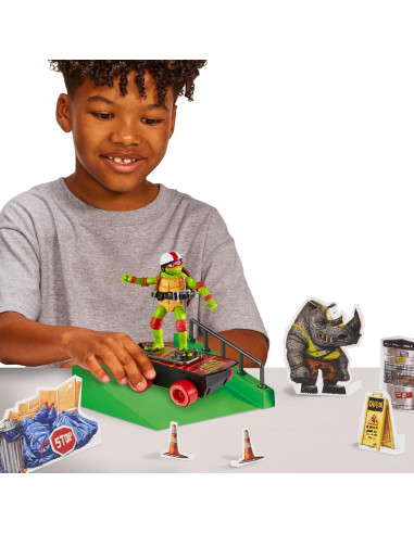 Tortugas Ninja Raphael Patineta Motorizada con Accesorios