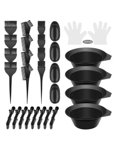 Kit de Tinte de Cabello IRCHLYN 78 Piezas con Brochas y Tazones