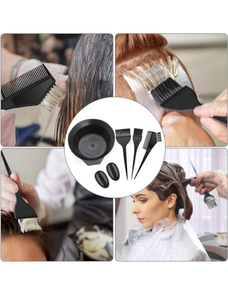 Kit de Tinte de Cabello IRCHLYN 78 Piezas con Brochas y Tazones