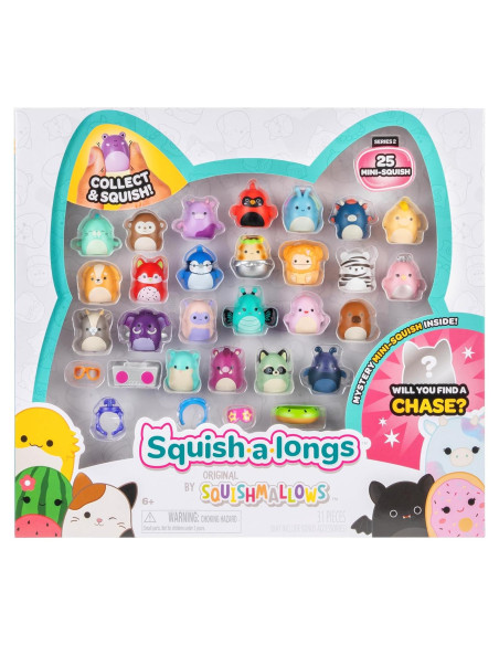 Paquete de 25 Mini-Squish-a-longs Jazwares Serie 2