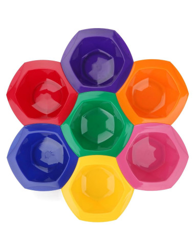 Set de 7 Boles de Tinte Arcoiris + 6 Brochas Cuidado Masculino