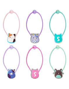 Lazos de Pelo Elásticos LUV HER Multicolor - Paquete de 6 2