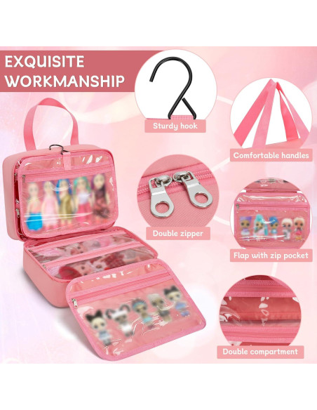 Funda Organizador para Muñecas LOL Surprise OUUTMEE 7 Bolsillos