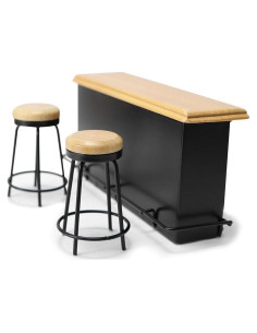 Juego de Mesa y Sillas de Bar Miniatura Cutemini 1:12