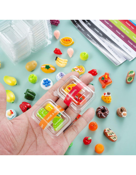 75 Piezas Miniatura Comida Casa de Muñecas WEHOO Accesorios