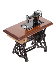 Máquina de Coser Miniatura Alipis 1:12 Juguete Decorativo