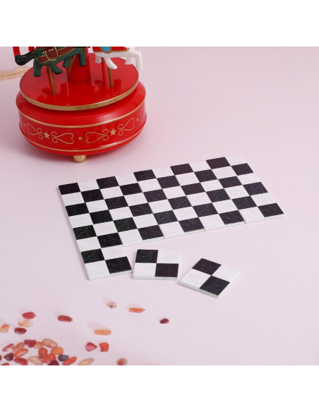 18 Piezas Mini Tablas de Piso Jojofuny para Casa de Muñecas