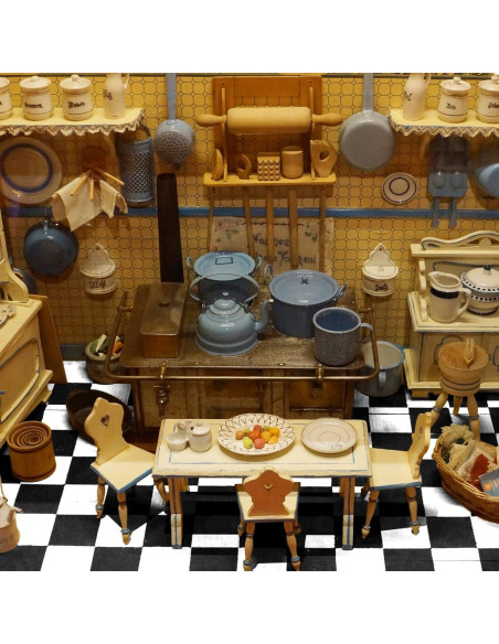 18 Piezas Mini Tablas de Piso Jojofuny para Casa de Muñecas