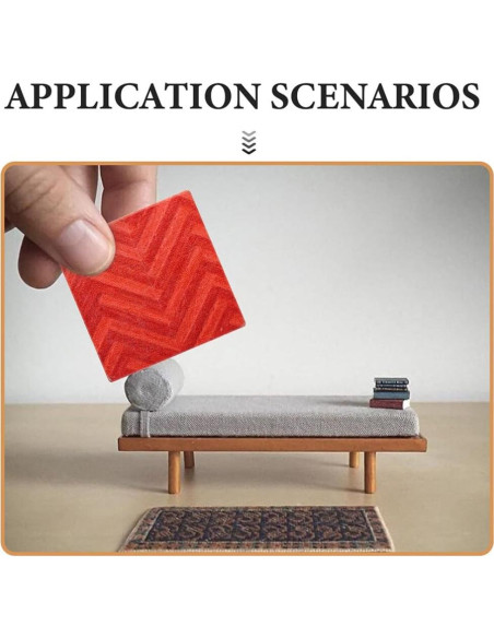 DOITOOL Suelo de Casa de Muñecas 27PCS Madera Decorativa