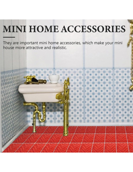 DOITOOL Suelo de Casa de Muñecas 27PCS Madera Decorativa