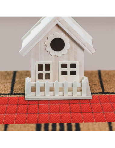 DOITOOL Suelo de Casa de Muñecas 27PCS Madera Decorativa