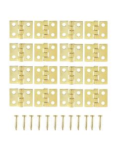 Honbay 50PCS Bisagras Miniatura Doradas para Joyería
