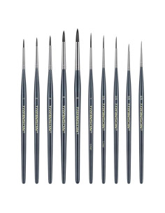 Set de Pinceles de Detalle Transon 10 Piezas para Pintura
