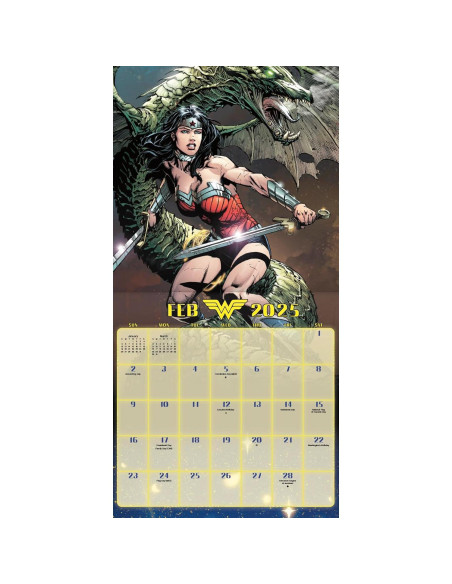 2025 DC Comics Wonder Woman Wall Calendar