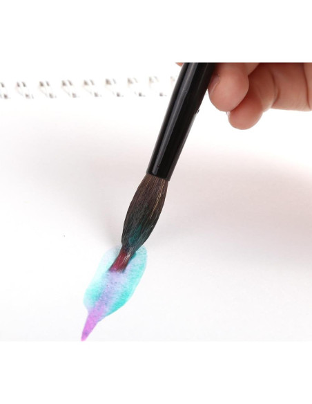 Juego de Pinceles de Acuarela Dainayw 6 Pcs Sable Detalle Juego de Pinceles de Acuarela Dainayw 6 Pcs Sable Detalle