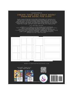 Blank Comic Book for Kids: Make Your Own and Create Your Own Story with Comic Drawing Paper 2
