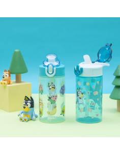 Botella de Agua Zak Designs Bluey 473ml con Popote y Asa 2