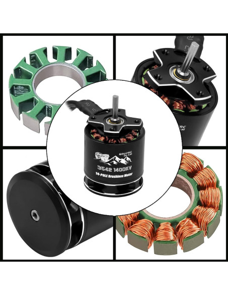 Controlador de Velocidad Eléctrico GOUPRC 80A y Motor S3542 1400KV