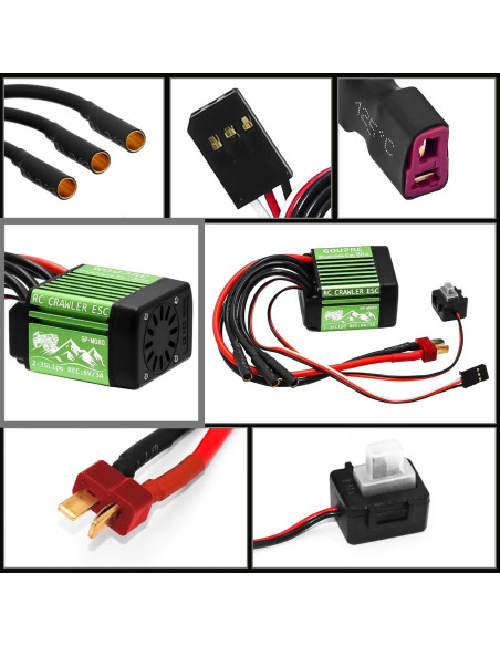 Controlador de Velocidad Eléctrico GOUPRC 80A y Motor S3542 1400KV