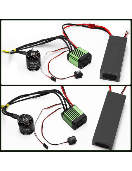 Controlador de Velocidad Eléctrico GOUPRC 80A y Motor S3542 1400KV