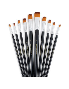 Juego de Pinceles de Cerda Sintética Transon 10 Piezas para Pintura