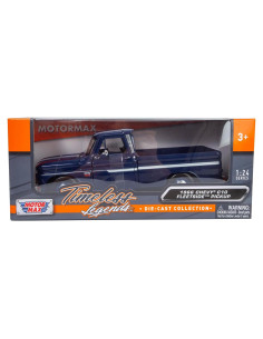 Camioneta Pickup Chevy C10 1966 Azul Oscuro 1/24 Motormax