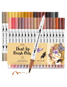 Marcadores de Tono de Piel Ohuhu 36 Colores Doble Punta