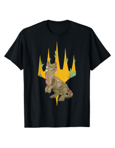 Camiseta gráfica Magic: The Gathering con logo de dinosaurio - Hombre - Negro - Pequeño