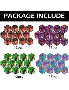 48 Dados Contadores MTG LAMJAM Acrílico 4 Colores 2