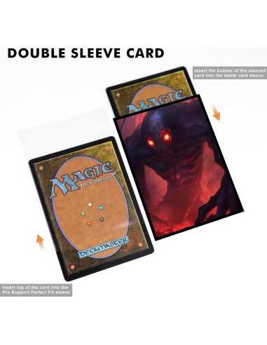 Fundas para Cartas Katomula 100 pcs Mate Artísticas 66x92mm