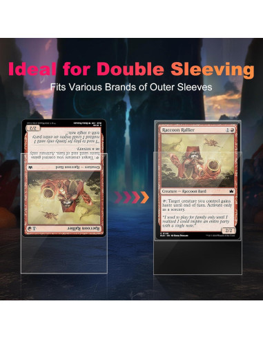 5000 Fundas de Cartas Transparentes Proijeut 64x89mm 60 Micrones