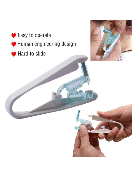 Kit de Perforación de Orejas Lishae 8 Piezas 4mm Desechable