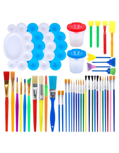 Set de Pinceles de Pintura BigOtters 45PCS para Niños