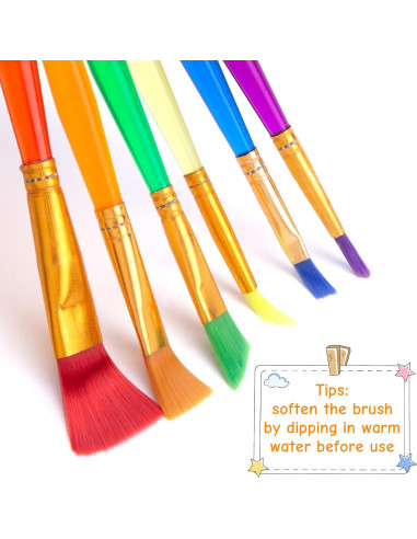 Set de Pinceles de Pintura BigOtters 45PCS para Niños