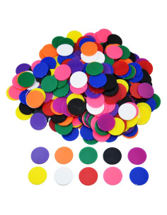 Contadores de Plástico 300pcs 2,54cm 10 Colores Smartdealspro