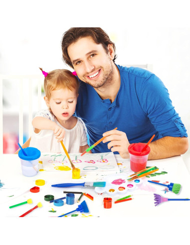 Set de Pinceles de Pintura BigOtters 45PCS para Niños