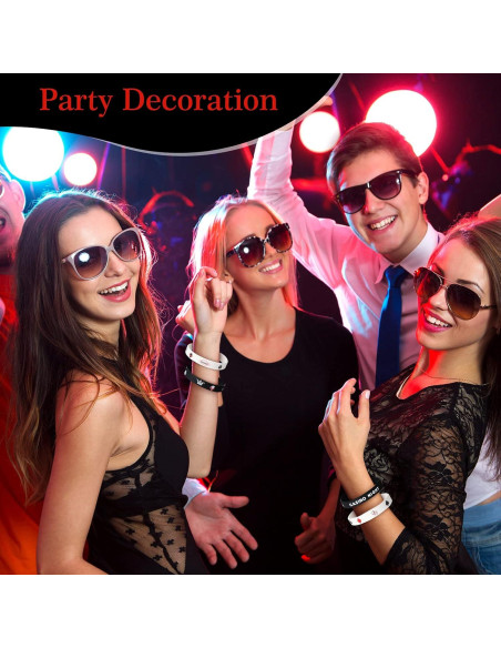 36 Pulseras de Silicona Temáticas de Casino Zhanmai para Fiesta