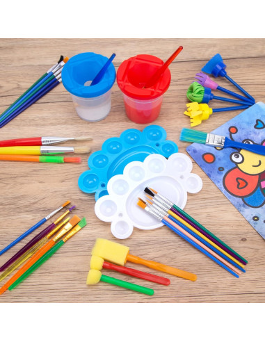 Set de Pinceles de Pintura BigOtters 45PCS para Niños