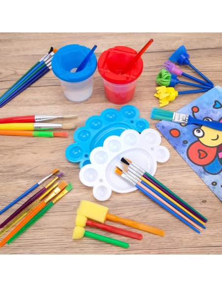 Set de Pinceles de Pintura BigOtters 45PCS para Niños