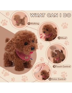 Cachorro de Peluche Interactivo SHANTOU 21cm con Control Remoto 2