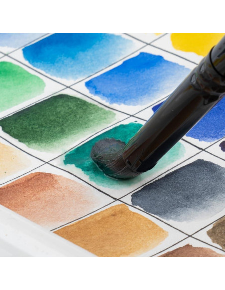 Set de 8 Pinceles Redondos TRANSON para Acuarela y Acrílico