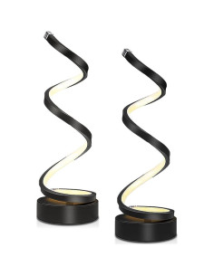 Lámpara de Mesa Regulable YLTLINK Negra 33.5cm Luz Cálida 2