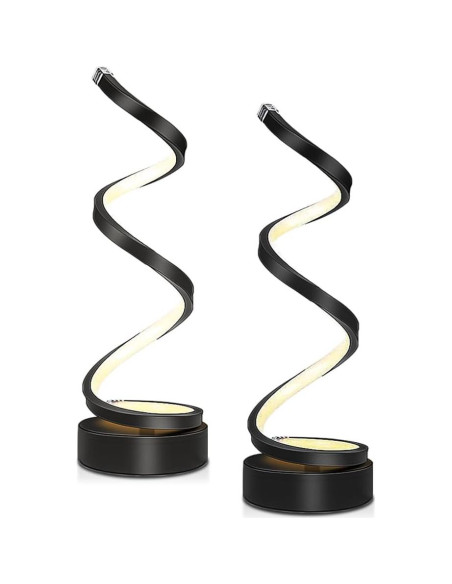 Lámpara de Mesa Regulable YLTLINK Negra 33.5cm Luz Cálida