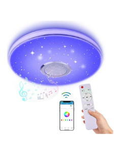 Luz de Techo LED 36W WZTO con Altavoz Bluetooth RGB