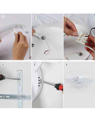 Luz de Techo Goeco 3 Modos Estrellas para Niños 21W