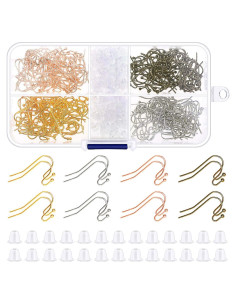 Kit de Ganchos para Aretes Audab 480pcs - 240 Ganchos y Respaldos