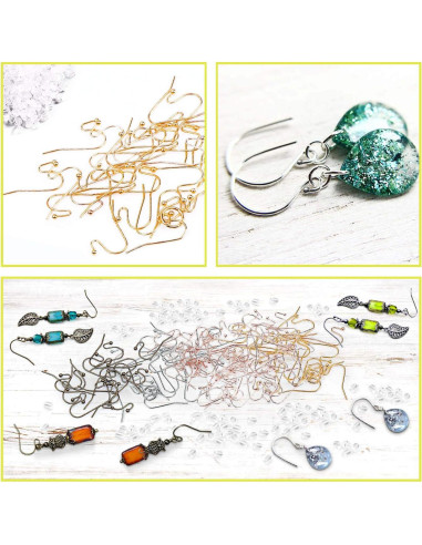 Kit de Ganchos para Aretes Audab 480pcs - 240 Ganchos y Respaldos