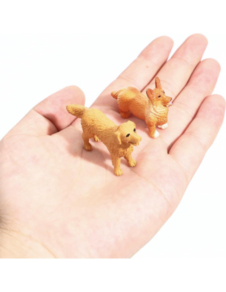Figuras de Perros Mini ONEST 13 Piezas Juguetes Realistas